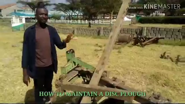 Maintenance of a discplough. 