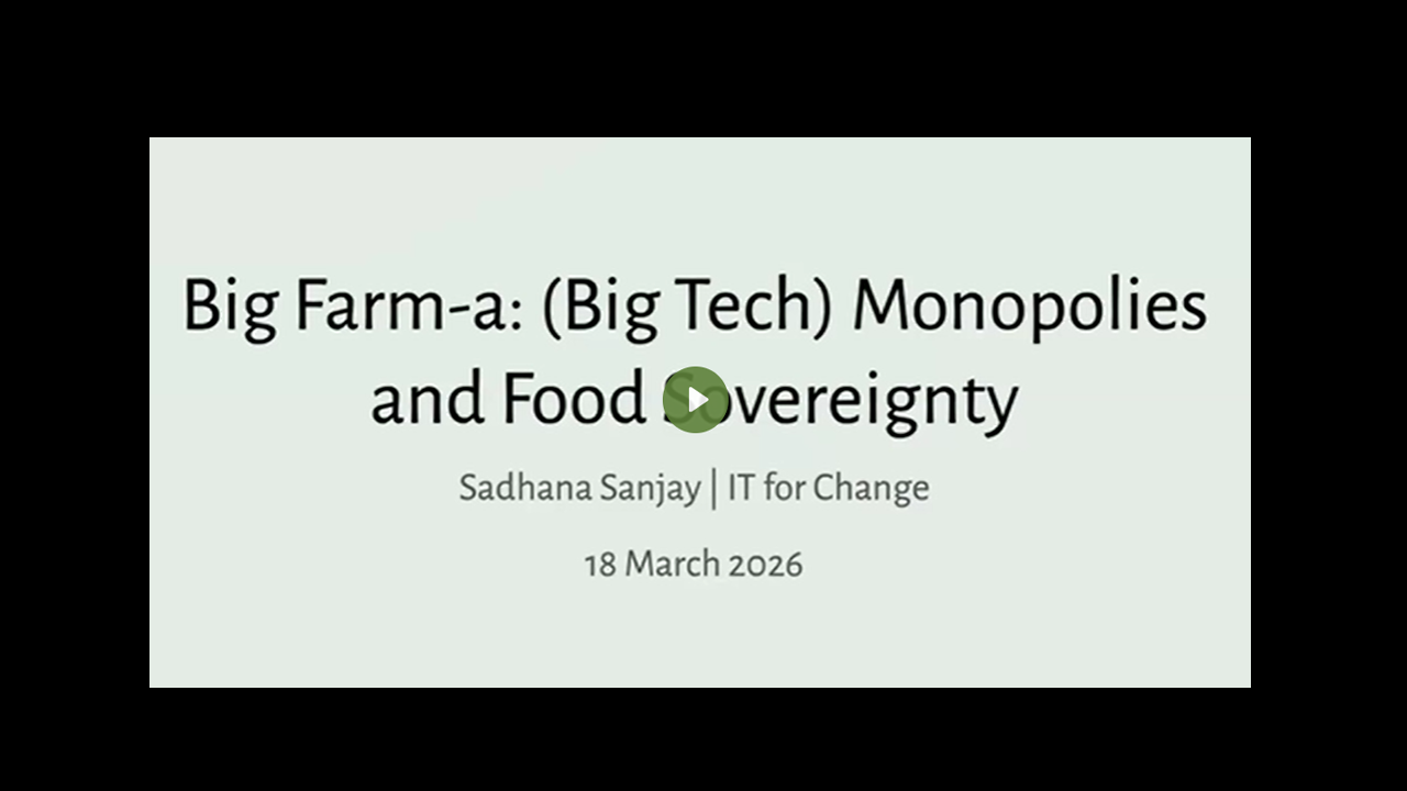 Big Farm-a: (Big Tech) Monopolies…