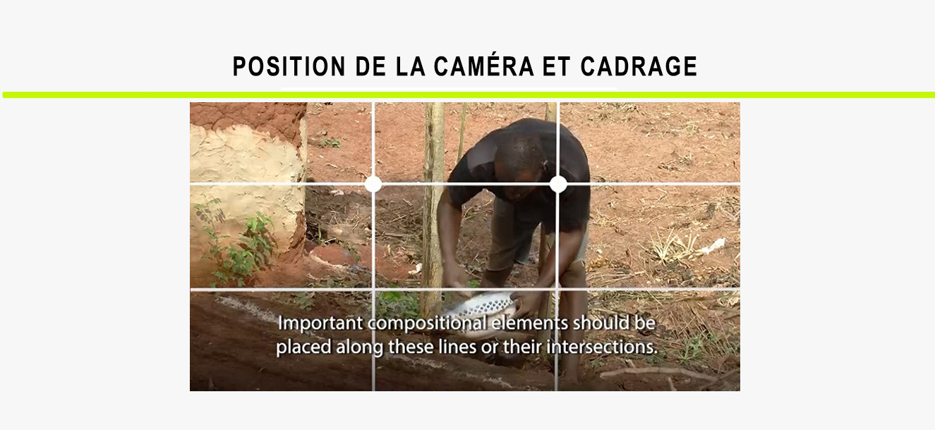 4. Position de la caméra et cadrage -…