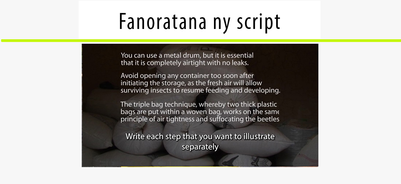 2. Fanoratana ny script -…